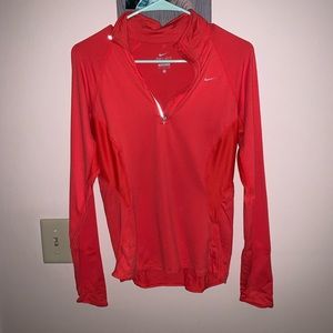 Orange Nike dri-fit pullover